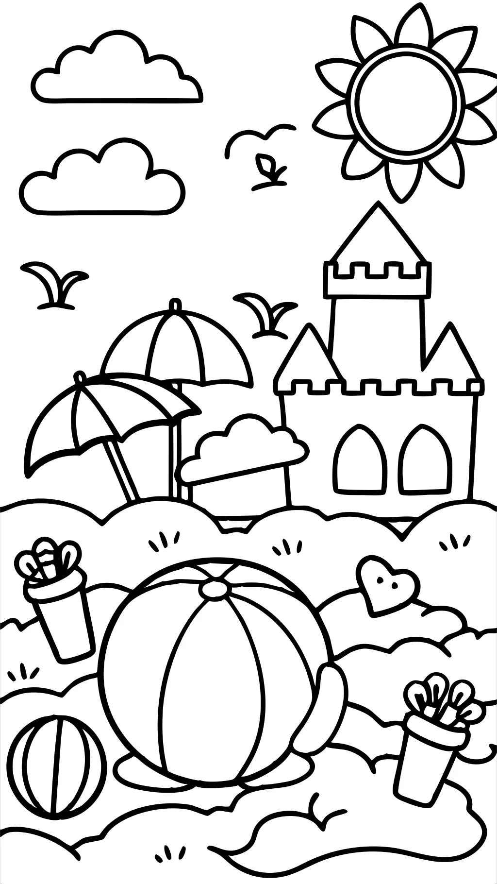 summer coloring pages for kids